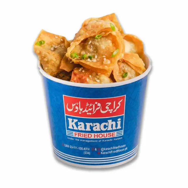 Crispy fried wontons box at Karachi Fried House
