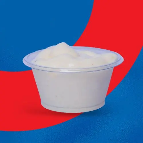 White dip sauce add-on at Karachi Fried House