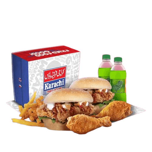 Deal 02 chicken meal at Karachi Fried House