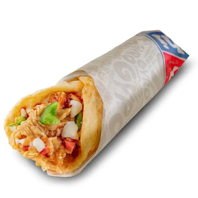 Crispy chicken fajita roll with vegetables at Karachi Fried House