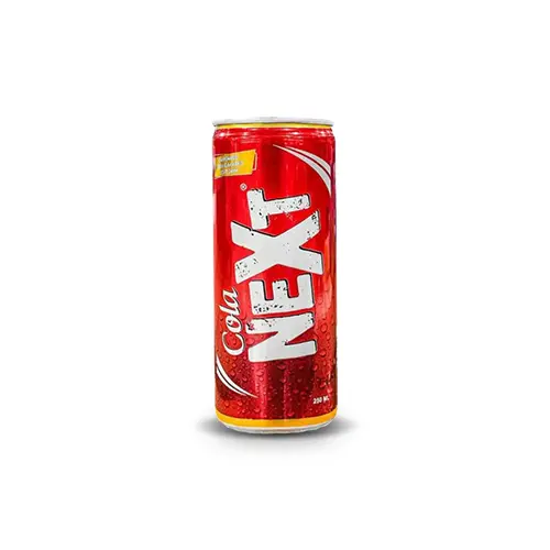 Chilled soft drink can at Karachi Fried House
